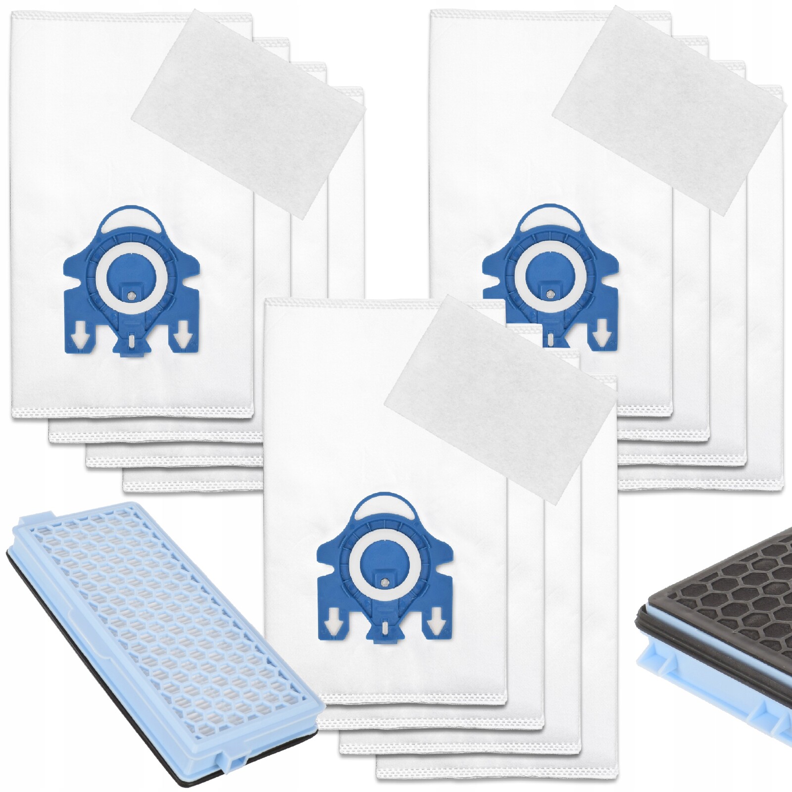 Filtr Hepa 12 x Sáčky do vysavače Miele 3D Compact C1 C2 Complete C2 C3