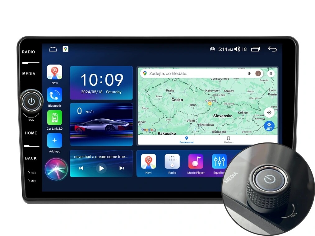 Everest 2DIN autorádio EVE42 Android, Fiat Peugeot Citroen