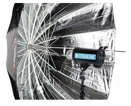 Quadralite Space 185cm stříbrný ateliérový deštník