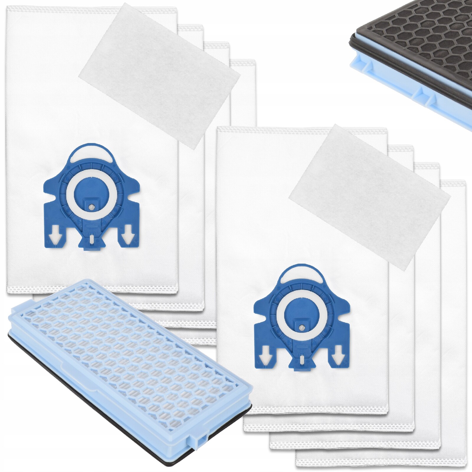 Filtr Hepa 8x Sáčky do vysavače Miele 3D Compact C1 C2 Complete C2 C3