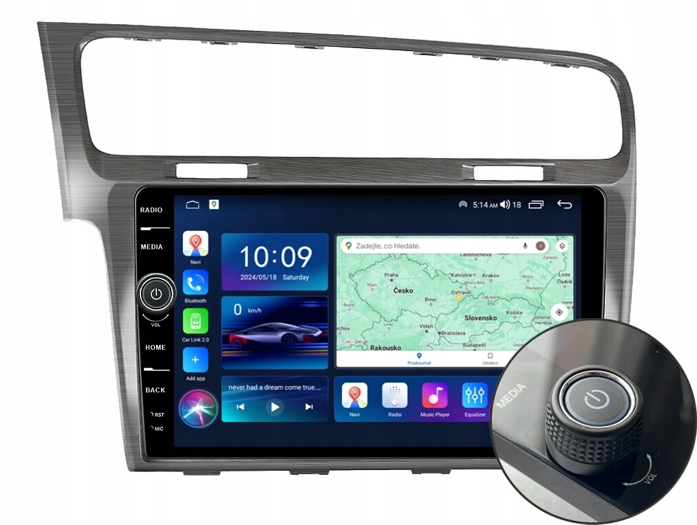 Everest 2DIN autorádio EVE15 Android, Volkswagen Golf VII