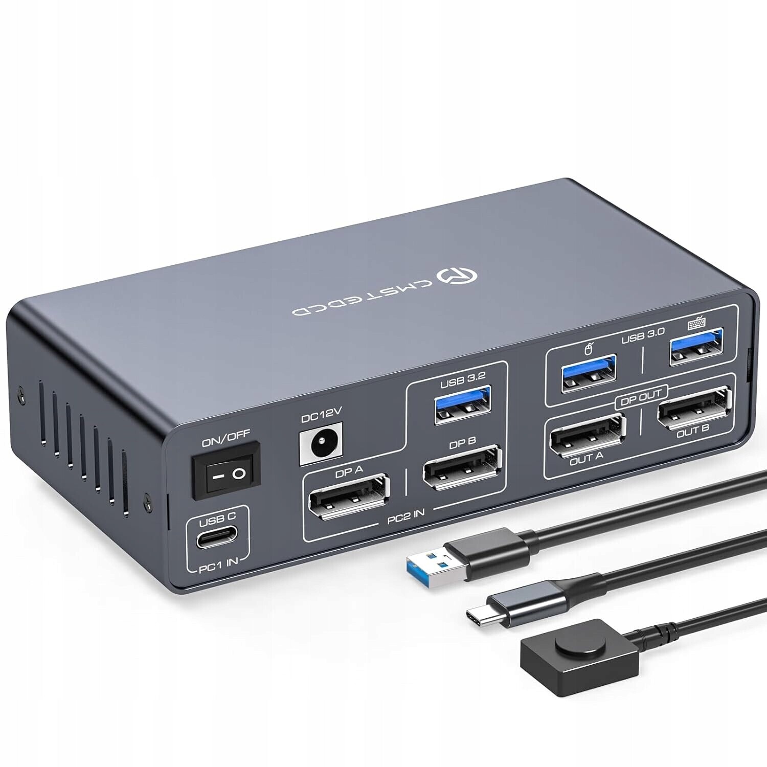 Dokovací stanice Kvm 4K120Hz Usb-c 2 monitory 2 počítače Cmstedcd SW523