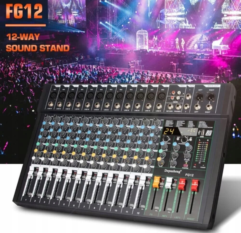 Mixér Depusheng FG12 12 kanálový