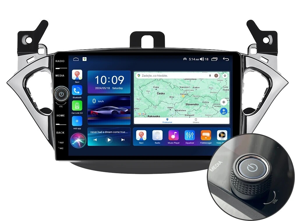 Everest 2DIN autorádio EVE44 Android, Opel Adam Corsa