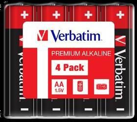 Verbatim Alkalické baterie AA, 4 Pack - Shrink (49501)