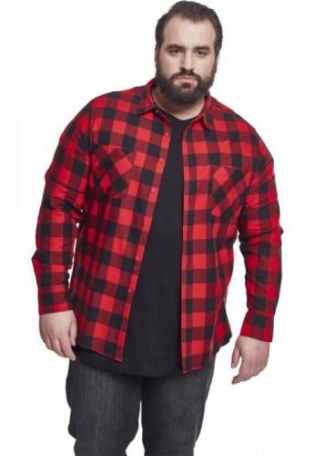 Checked Flanell Shirt - blk/red 3XL