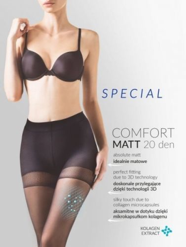 Gabriella Comfort Matt 20 den code 479 Punčochové kalhoty 2-S Beige