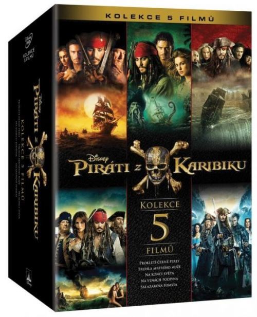 Piráti z Karibiku KOMPLET 1-5 (5xDVD)