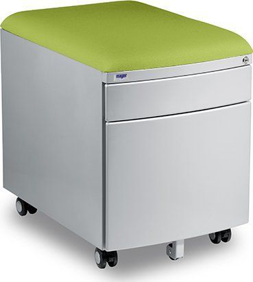 Pojízdný kontejner Mayer 32P8 30 463 — stříbrný, zelený aquaclean