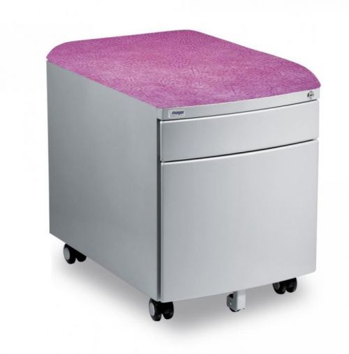 Pojízdný kontejner Mayer 32P8 30 370 — stříbrný, růžový aquaclean