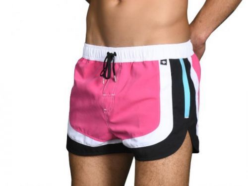 Andrew Christian šortkové plavky CHAMPION Swim Shorts Barva: Růžová, Velikost: L, Pro obvod pasu: Pro obvod pasu 81-88cm