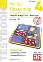 11+ Verbal Reasoning Year 5-7 GL & Other Styles Testbook 4 - Standard & Multiple-choice 6 Minute Tests (Curran Stephen C.)(Paperback / softback)