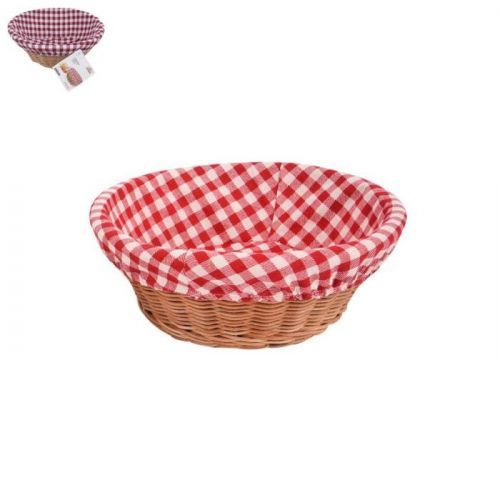 Ošatka rattan kruh+textil ASS ORION