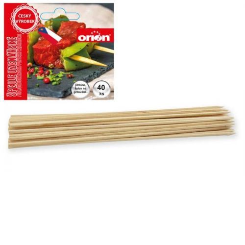 Špejle hrocené 40 ks ražničí 30 cm ORION