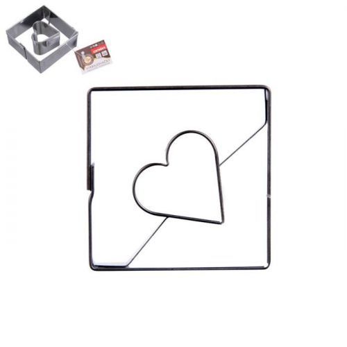 Vykrajovačka nerez/střed ČTVEREC srdíčko ORION