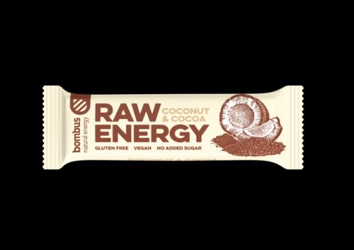 Bombus Raw energy kakao a kokos 50 g