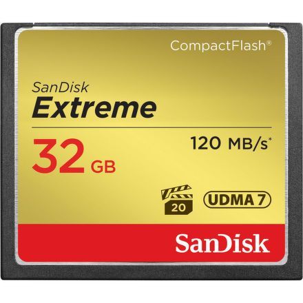 SanDisk Compact Flash Extreme (120 MB/s zápis 85 MB/s UDMA7) - 32GB