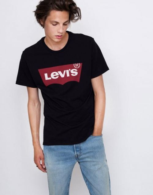 Levi's® Graphic Setin Neck Black XL