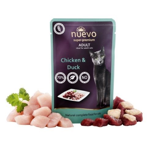 Nuevo Cat Adult kuře a kachna 85 g