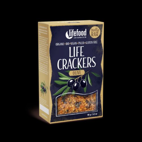 Lifefood Life crackers Olivové Raw Bio 90 g
