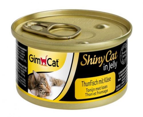 Konzerva SHINY CAT tuňák+sýr 70g