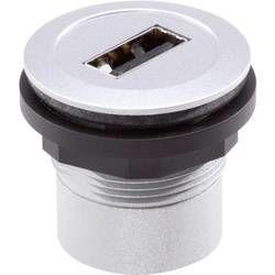 USB vestavný adaptér Schlegel RRJ_USB_AA, IP65, zásuvka Typ A  zásuvka Typ A, kov