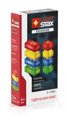 Stavebnice LIGHT STAX EXPANSION RGBY kompatibilní LEGO