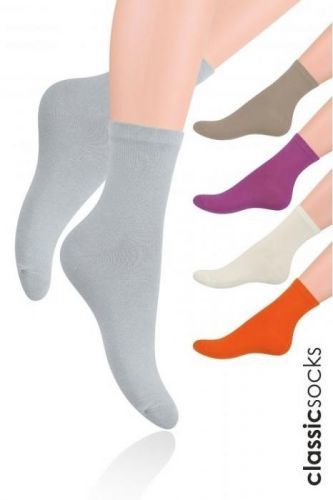 Hladké dámské ponožky Steven art.037 - 38-40 - béžová