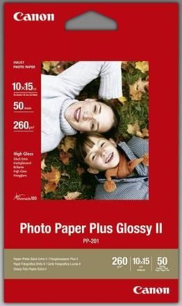 CANON inkjet 275g Glossy II 10x15/5 PP-201