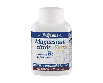Magnesium citrát Forte + vitamín B6 60 tbl. + 7 tbl. ZDARMA