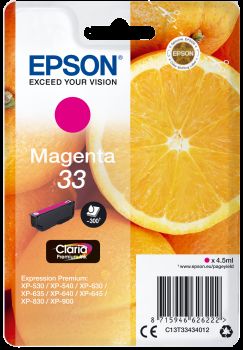 Epson náplň Claria 33 T3343 purpurová C13T33434012