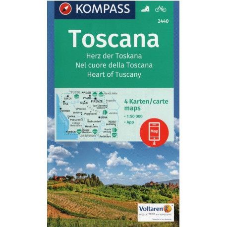Toscana, Herz der Tscana (sada 4 map) 2440  NKOM - neuveden