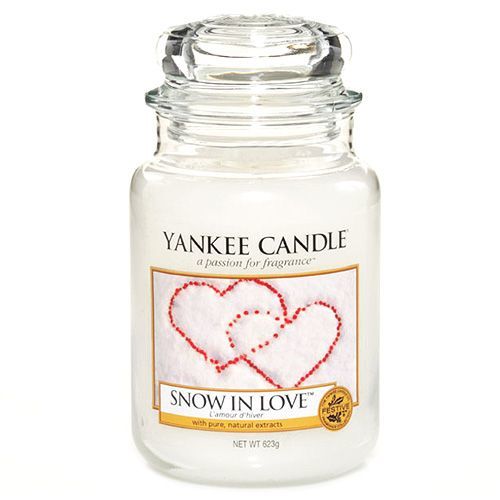 Yankee candle Vonná svíčka ve skle - Zamilovaný sníh 169614, 623g
