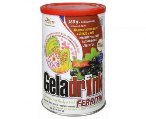 Geladrink Ferritin nápoj černý rybíz 360g