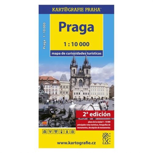 Praga - Mapa de curiosidades turísticas /1:10 tis.
					 - neuveden