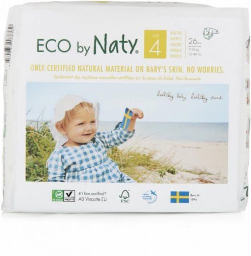 Naty Nature Babycare Maxi 4 7-18 kg 26 ks