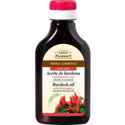 Green Pharmacy Lopuchový olej s chilli papričkami pro růst vlasů 100ml