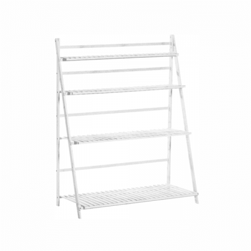 Regál 4 police NEPEL TYP 2 bambus + dárek Tempo Kondela Bílá