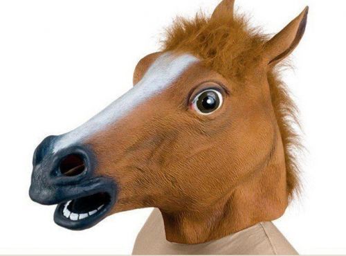 Maska koně - hnědá