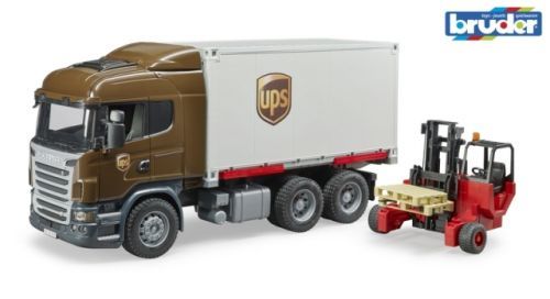 Bruder 3581 Logistická Scania R UPS s příslušenstvím