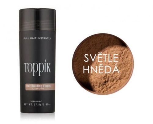 Toppik vlákna k zahuštění vlasů 27,5g odstín světle hnědá