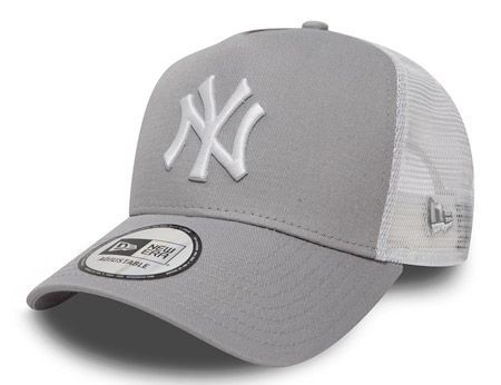 Kšiltovka New Era Clean Trucker  MLB New York Yankees Gray/White
