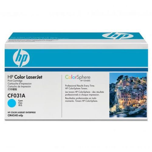 HP originální toner CF031A, cyan, 12500str., HP 646A, HP Color LaserJet CM4540, 4540f, 4540fskm
