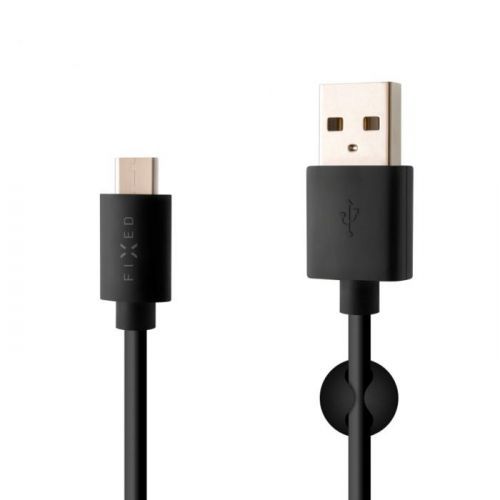 Datový a nabíjecí kabel FIXED s konektorem USB-C, USB 2.0, 3A, černý