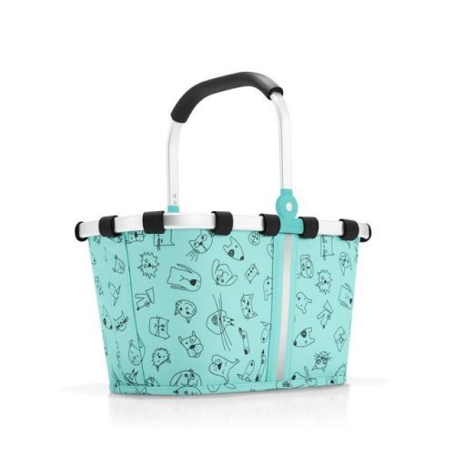 Dětský košík Reisenthel Carrybag XS kids Cats and dogs mint