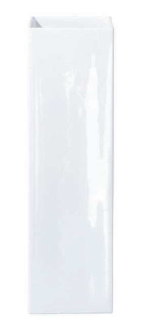 Váza QUADRO ASA Selection bílá, 30 cm