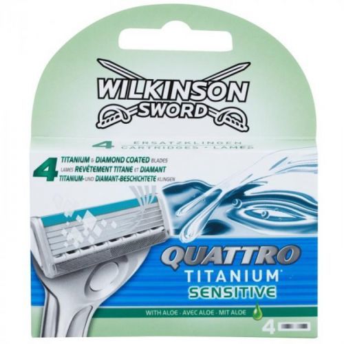 Wilkinson Sword Quattro Titanium Sensitive náhradní břity