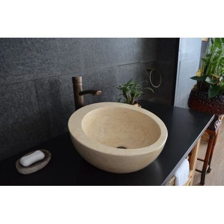 Kamenné umyvadlo z mramoru Hébé INDERA CZ60720