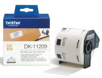 Brother - DK-11209 (papírové/ úzké adresy - 800ks) 29 x 62mm