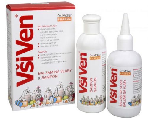 VŠIVEN Balzám na vlasy ve spreji 150ml + Šampón 150ml (Dr. Müller)